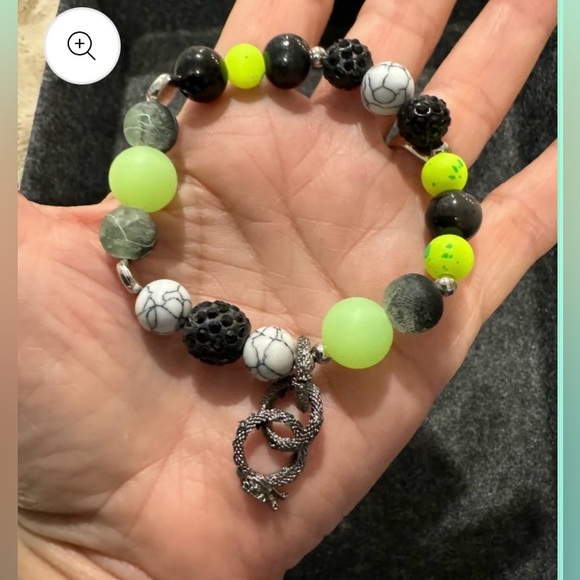 Halloween glass beads Charm bracelet set *glow in the dark beads* - Picture 3 of 7